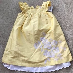 Janie and Jack yellow dress with embroidery